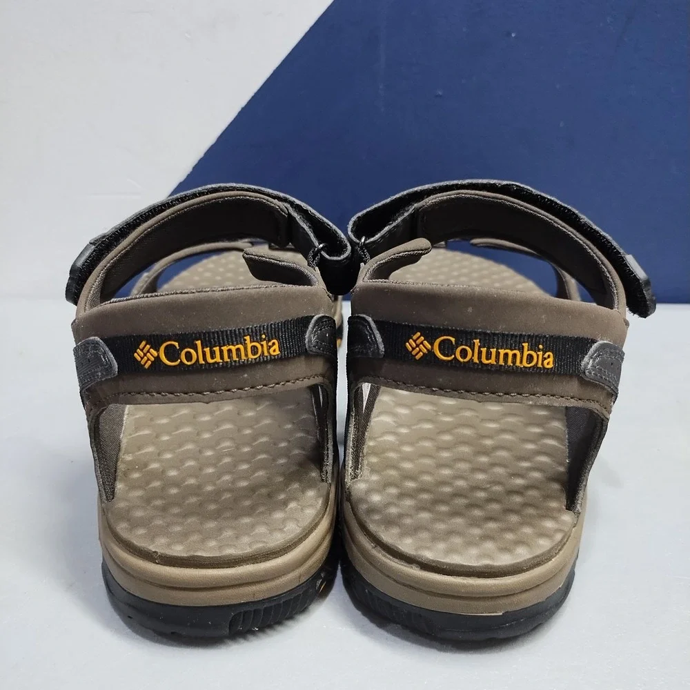 Columbia Riptide Sandals Mens US 8 Gray Black Open Toe Hook & Loop YM 6045-255